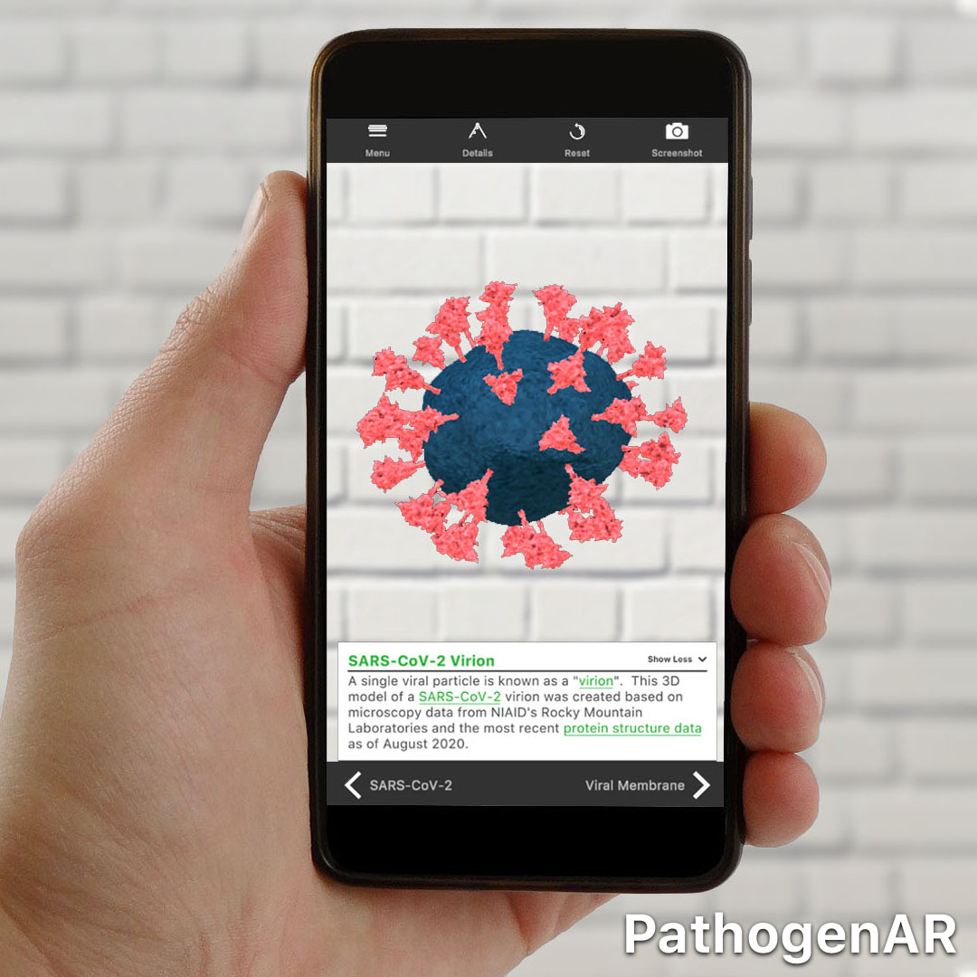 Example of PathogenAR in a mobile device